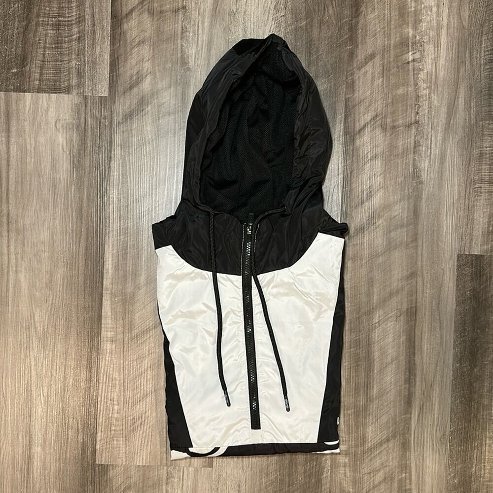 Le Tigre Quarter Zip Windbreaker Hoodie - 2XL